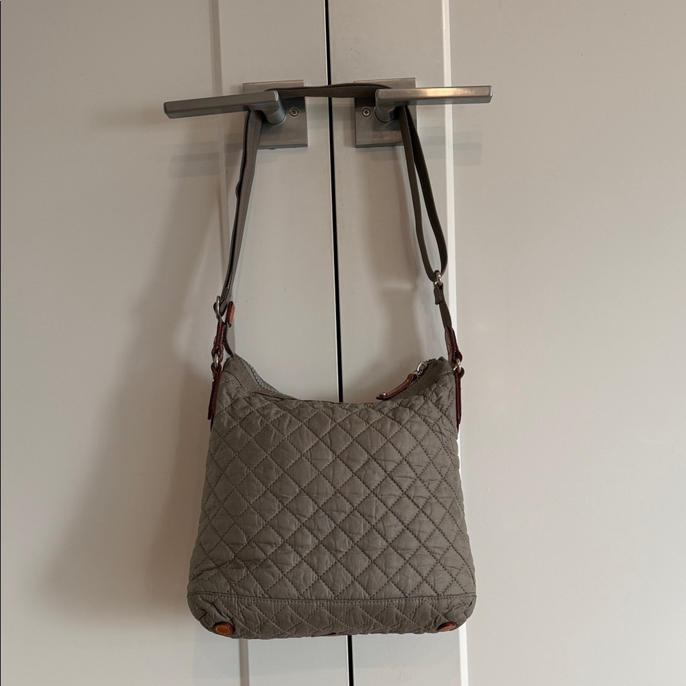 MZ Wallace Mia Quilted Crossbody Bag in Gray - Picture 2 of 6